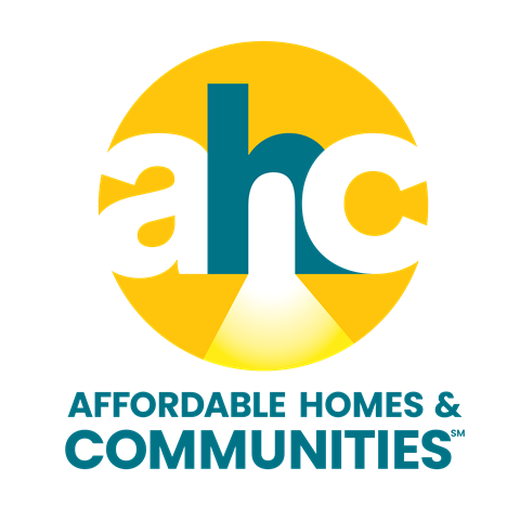 The logo represents affordable homes and communities.